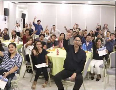 Workshop crowd at a Maj Custodio event