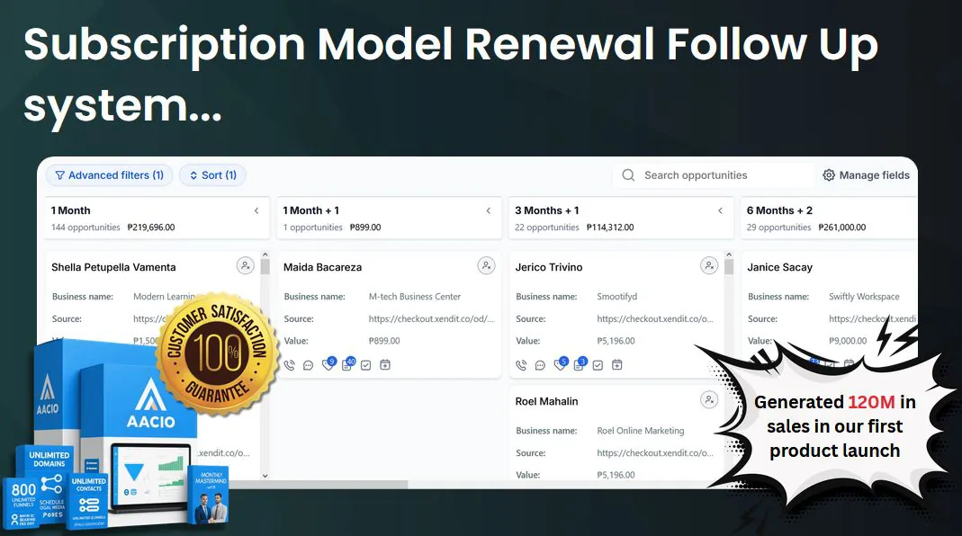 SaaS subscription renewal follow-up system