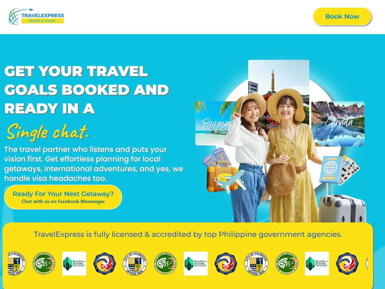 Travel agency funnel